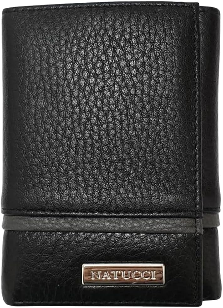 NATUCCI Leather Wallet JAW18-05 - Black